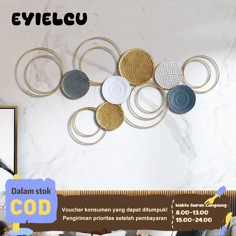 Eyre Nordic Cahaya Mewah Gaya Besi Tempa Hiasan Dinding Ruang Tamu Kamar Tidur Hiasan Dinding