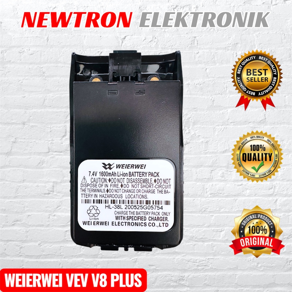 Baterai HT Weierwei VEV V8Plus Compatible SMP 818 816 TYT TH-UV818 TH818 V8 PLUS ASA YX610 YX-610 Be