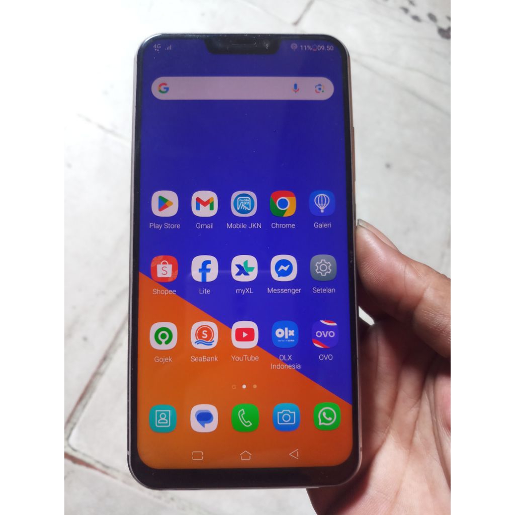 LCD FULLSET ASUS + finger print ZENFONE 5 2018/5Z (X00QD/ZE620KL)ORI BAWAAN