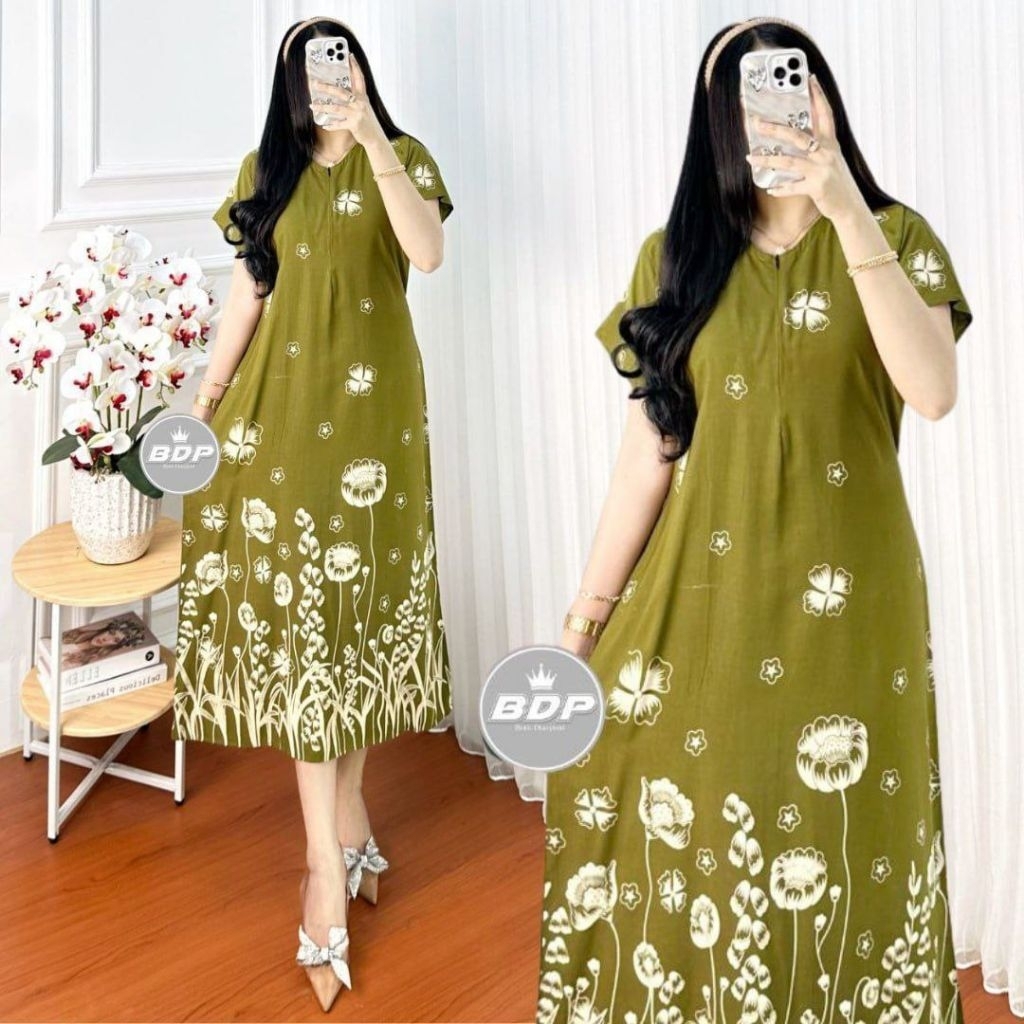 DASTER BATIK DIAN PUTRI Home Dress Busui Friendly Daster Rayon