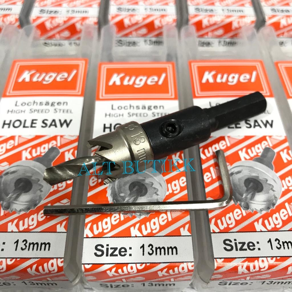 KUGEL HOLE SAW BESI H.S.S 13 mm | MATA BOR HOLESAW HSS 13mm | ORIGINAL