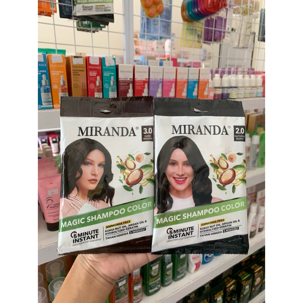 Miranda Magic Shampoo Color - Black and Brown