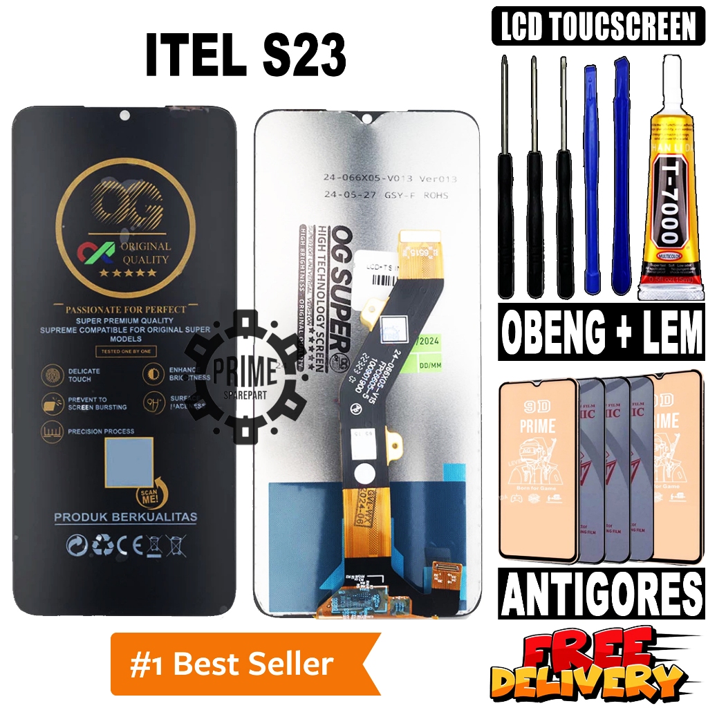 LCD ITEL S23 ORIGINAL OEM LCD TOUCHSCREEN ITEL S23 FULLSET