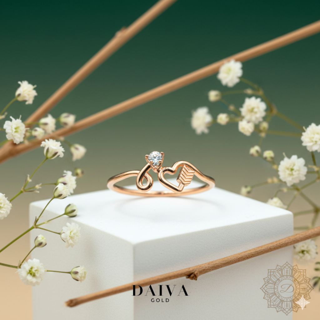 [BIG SALE] Cincin Emas Asli Areum Kadar 750/17K - Size (10,12,12.5,14.5)