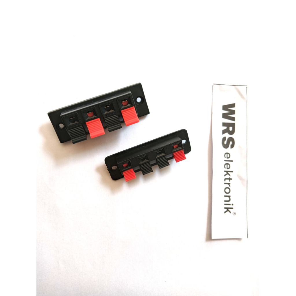 Terminal kabel speaker jepit 4 pin kecil/besar