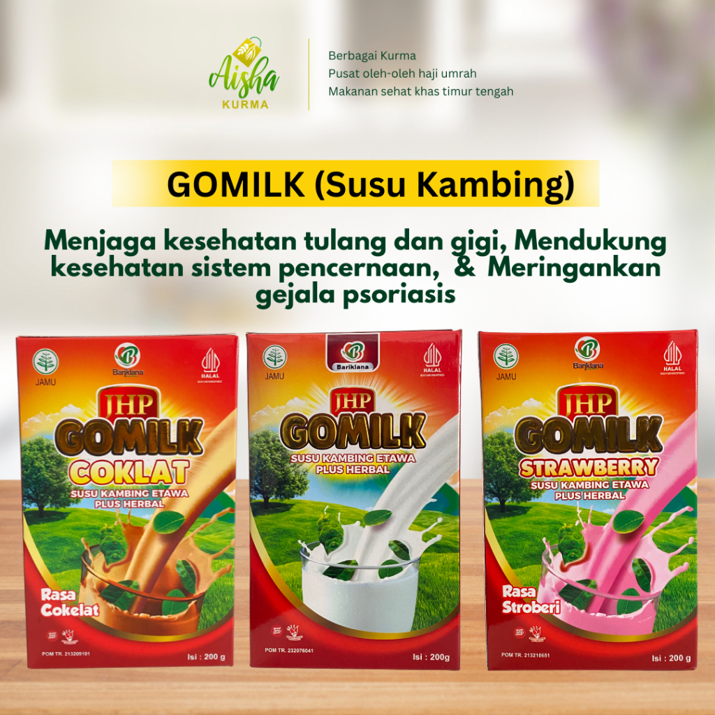 GOMILK SUSU KAMBING ETAWA 200gr - Anak Lahap Makan, Cocok Anak Alergi Susu Sapi