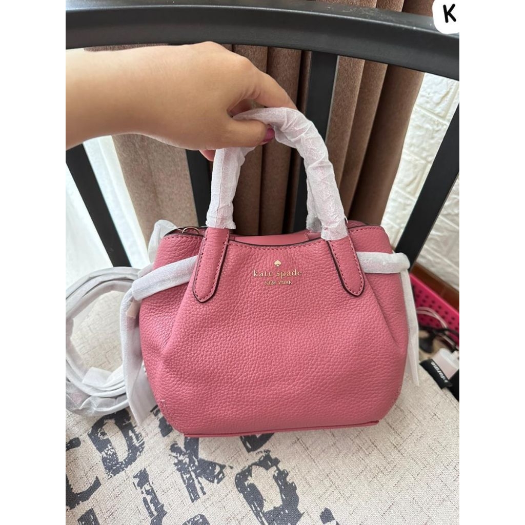 ks bag mini dumpling crossbody pomegranate pink guava