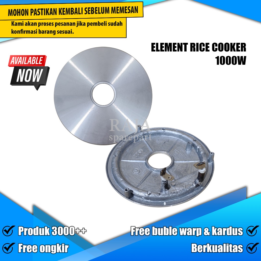 ER1000 ELEMENT BAWAH MAGIC COM / PIRINGAN ELEMEN / ELEMENT RICE COOKER 1000W