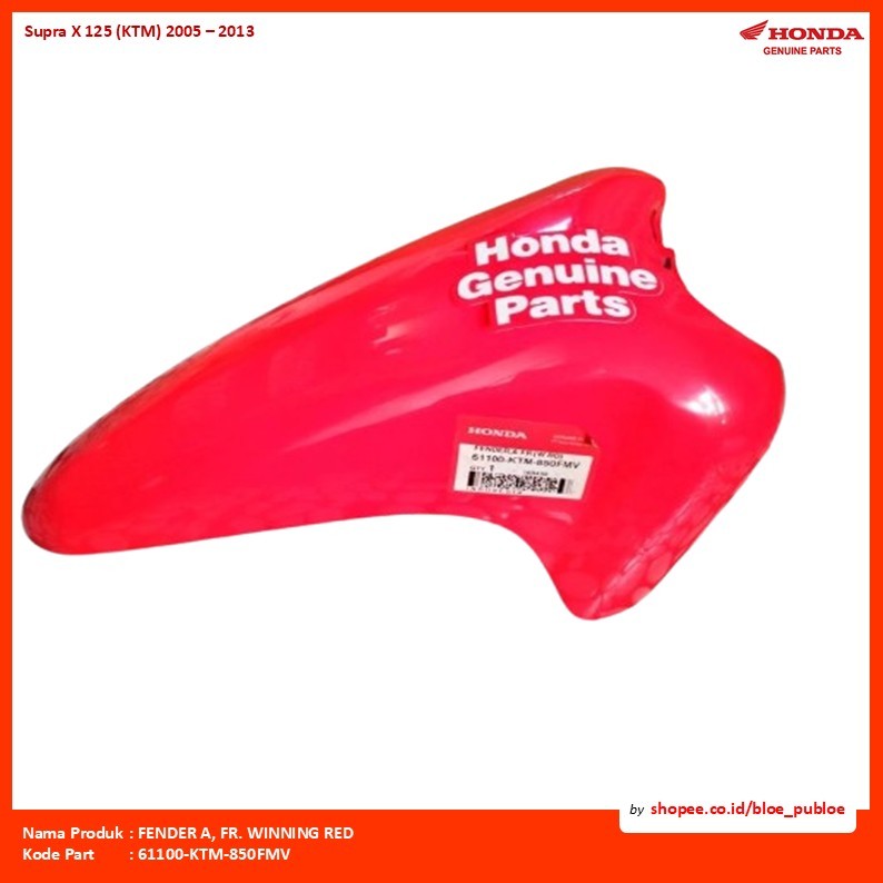 FENDER A, FR. WINNING RED/61100KTM850FMV
