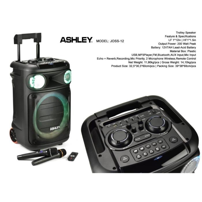 JOSS-12 SPEAKER PORTABLE 12 INCH ASHLEY ORIGINAL / SPEAKER PORTABLE 12 INCH / JOSS12 ASHLEY