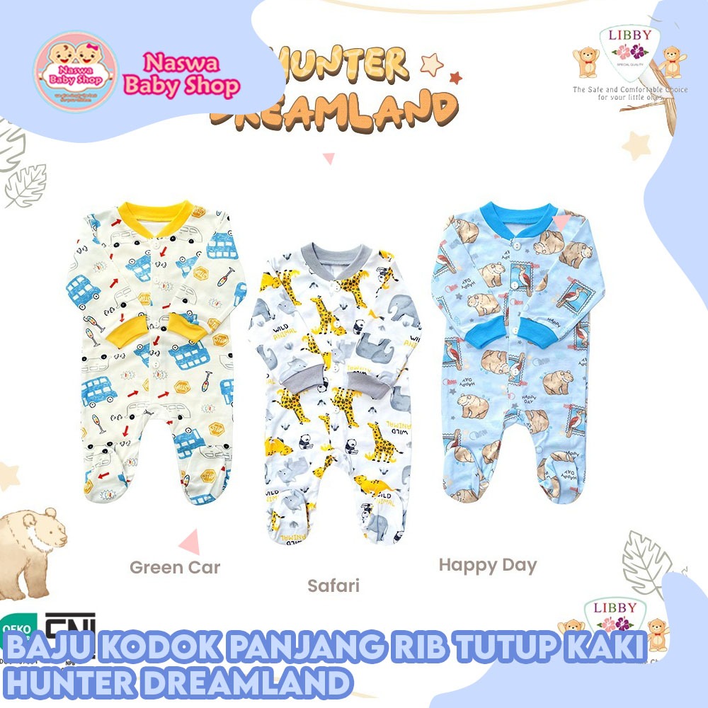 Libby Baju Kodok Panjang Rib Tutup Kaki Hunter Dreamland