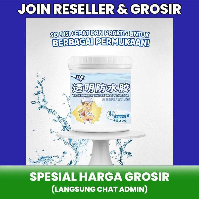 Lem Transparan Anti Bocor Invisible Waterproof Insulating Sealant 500g Lem Tembok Anti Bocor