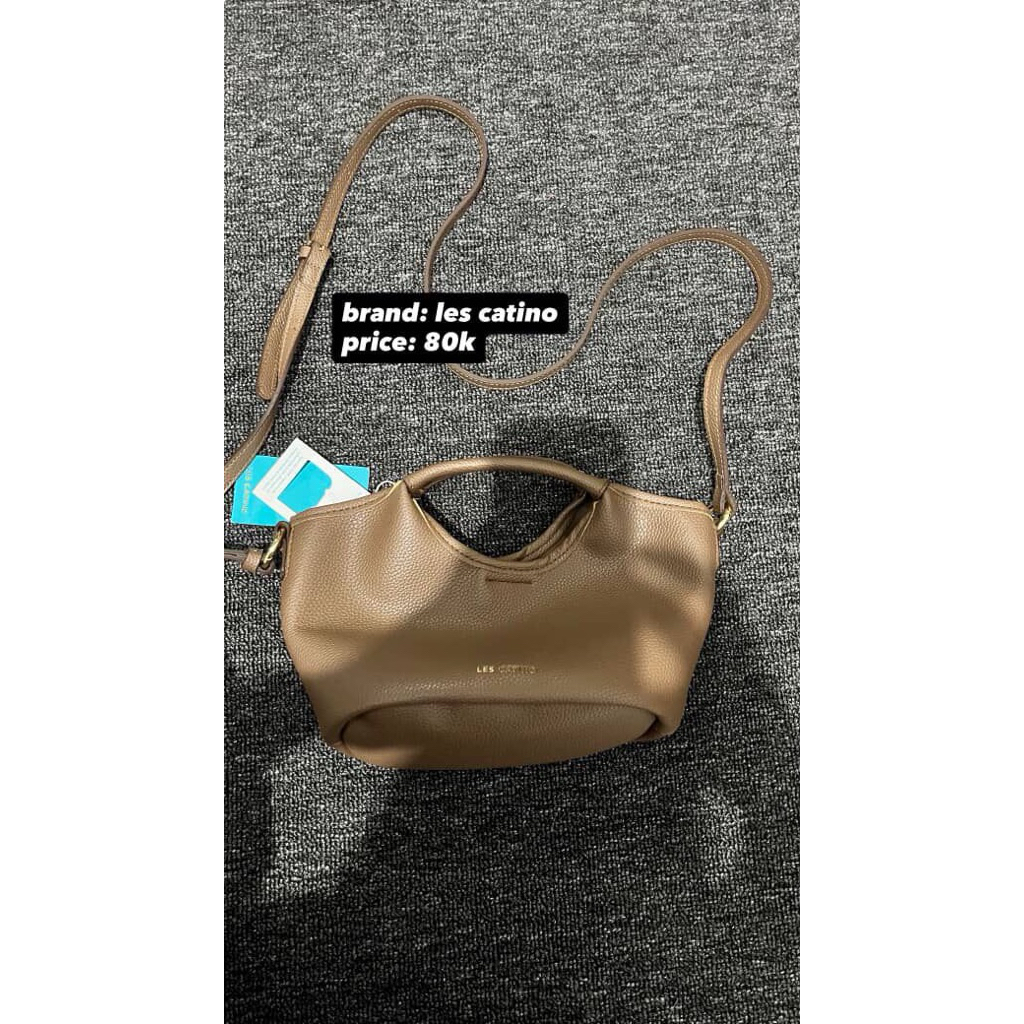 tas wanita coklat les catino