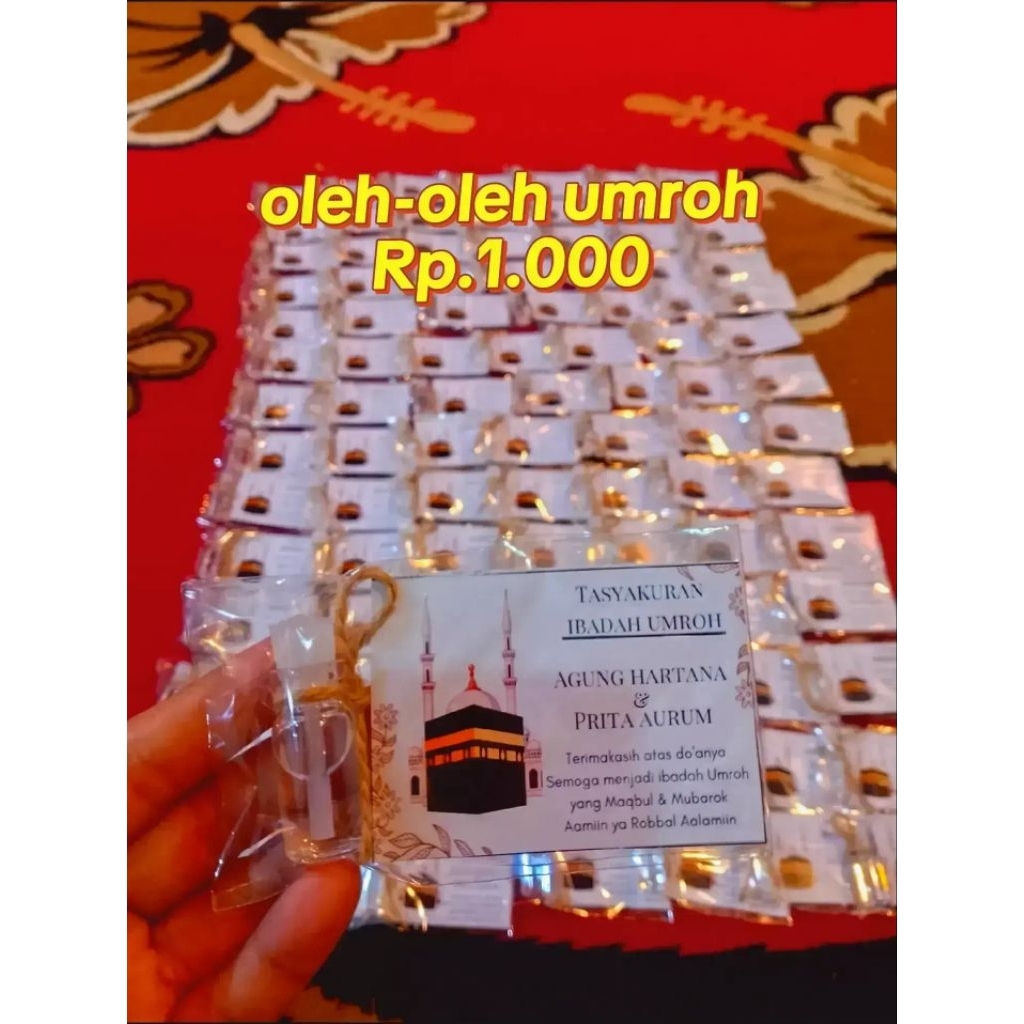 300pcs souvenir parfum oleh-oleh umroh