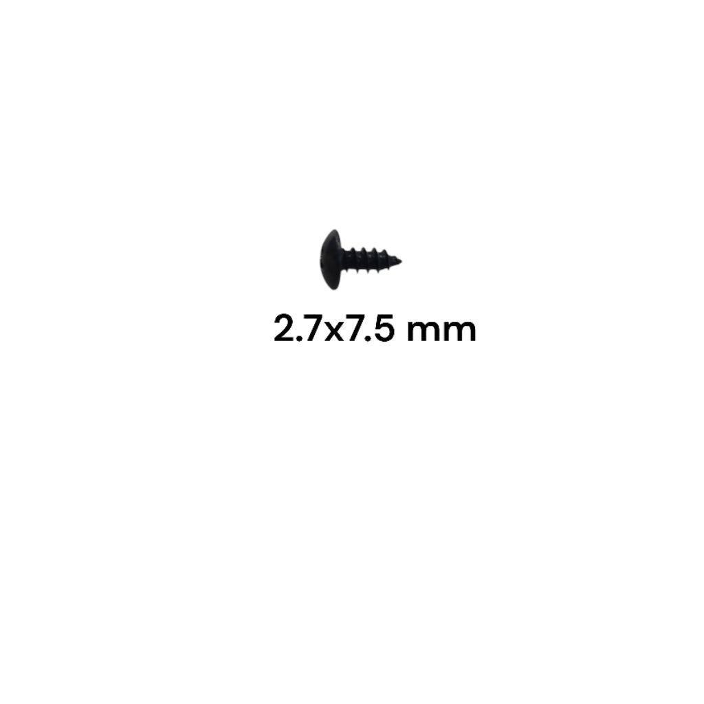 Baut skrup hitam M3 2.7 x 7.5 Mm universal