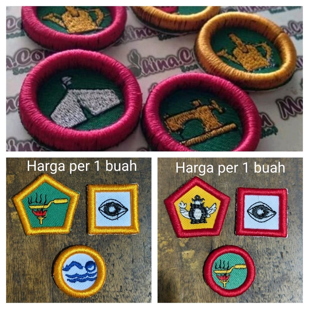 TKK Penggalang Penegak Purwa Bingkai Bordir Timbul 3D 3 Dimensi