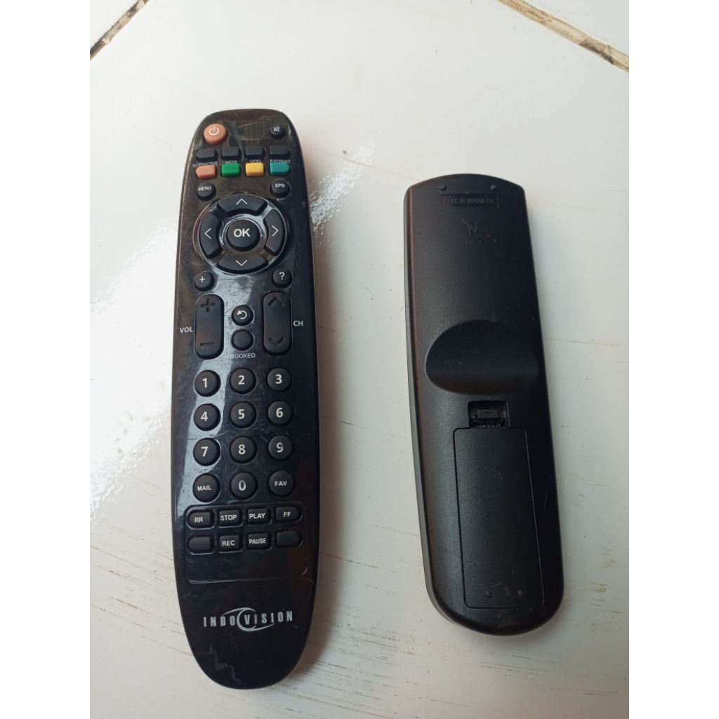 remote indovision/mnc vision original bawaan receiver