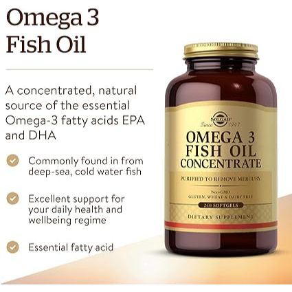 Solgar, Omega 3 Fish Oil Concentrate, 120 Softgels