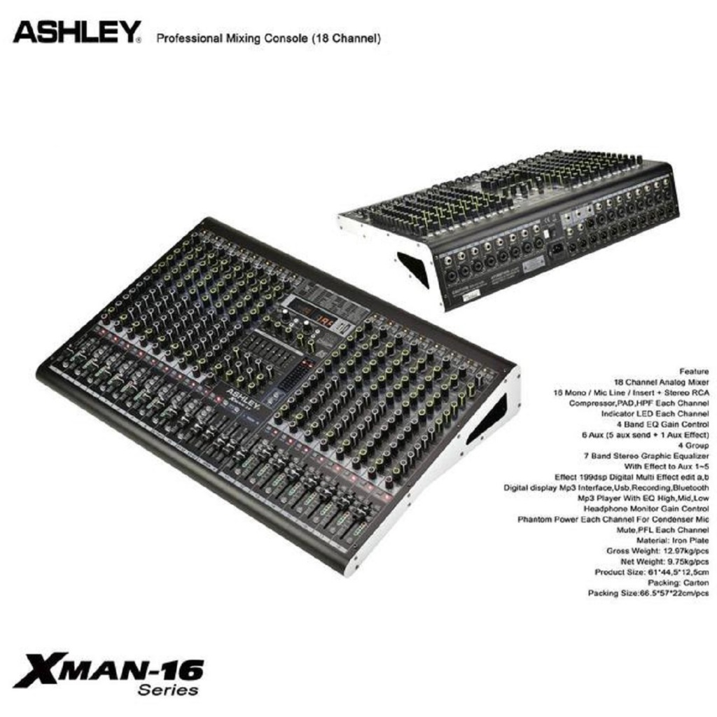 [New Edition] Mixer Ashley Xman-16 / Xman 16 / Xman16 (16 Channel)