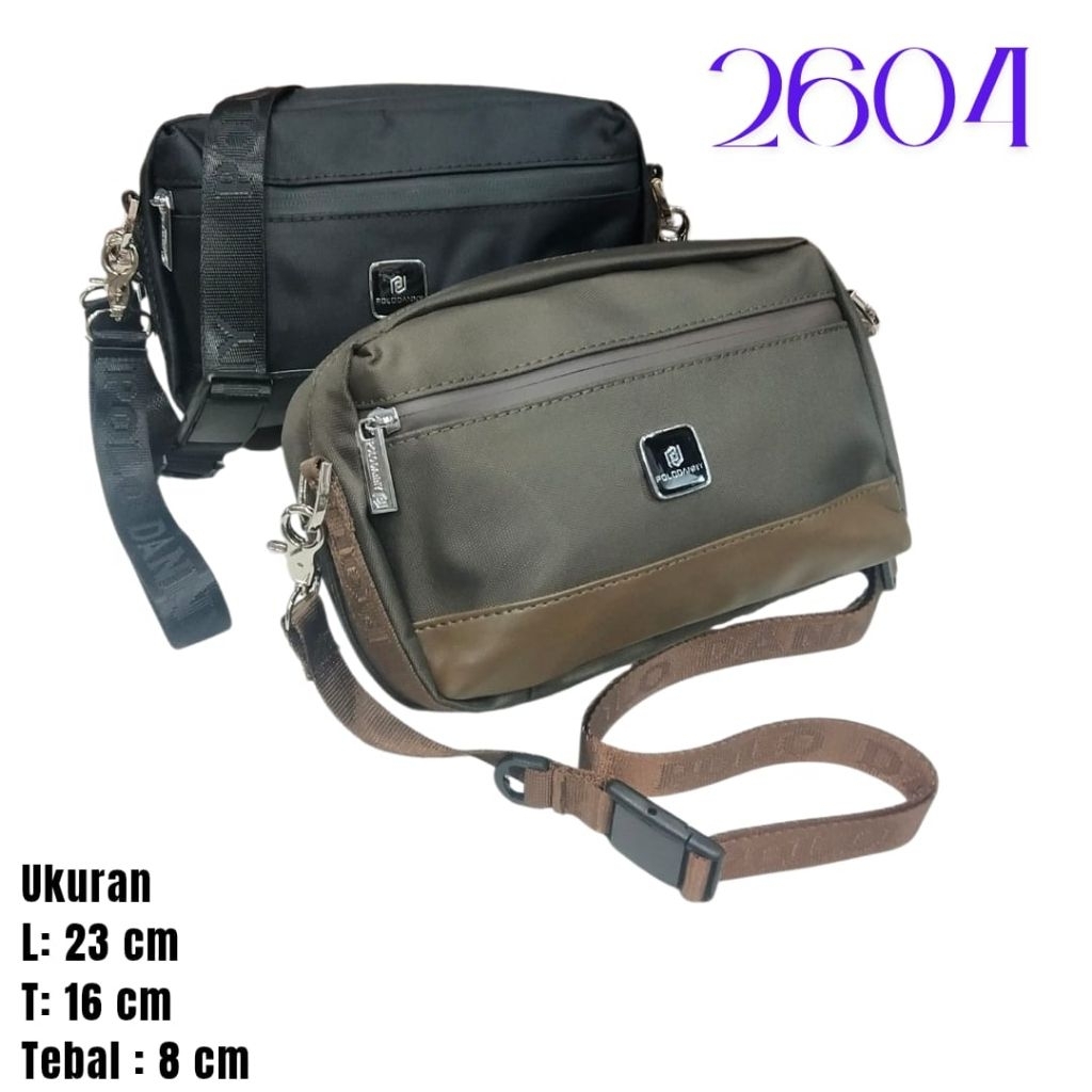 Tas / Clutchbag Polo Danny 2604 Original Tali Panjang Tali Pendek