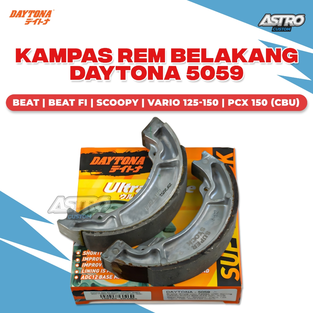 Kampas Rem Tromol Belakang Daytona
