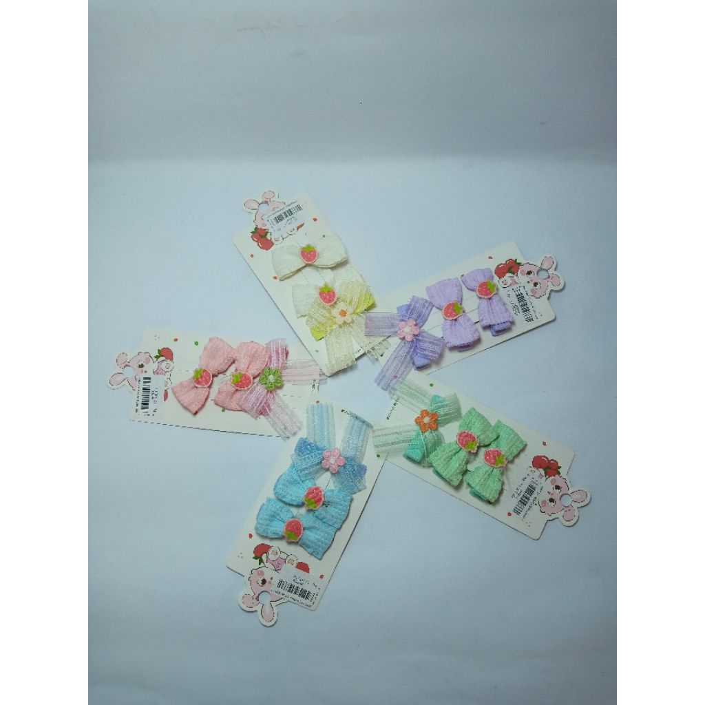 Jepit Bunga Strawberry Jepit Rambut Anak Jepit Rambut Bayi