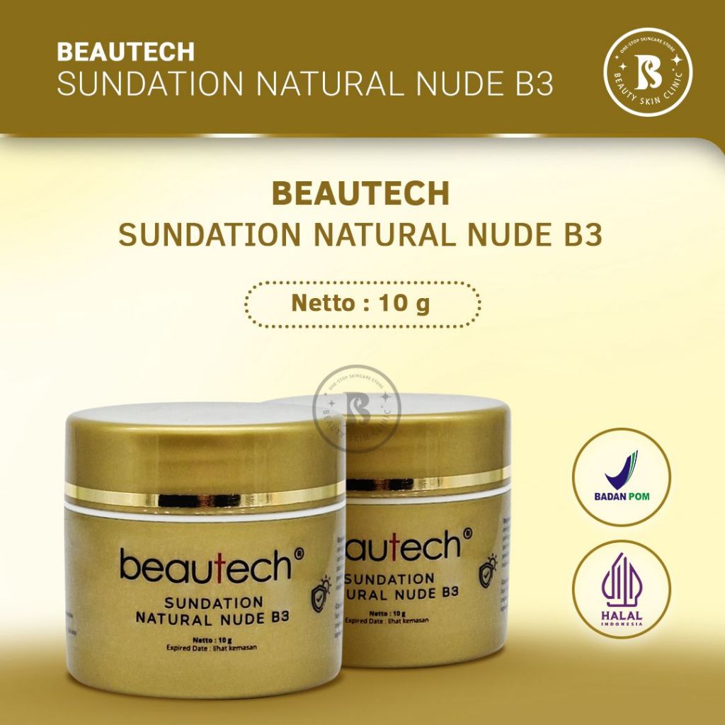 Beautech Sundation Natural Nude B3 10 gr | Foundation Sunblock with Niacinamide