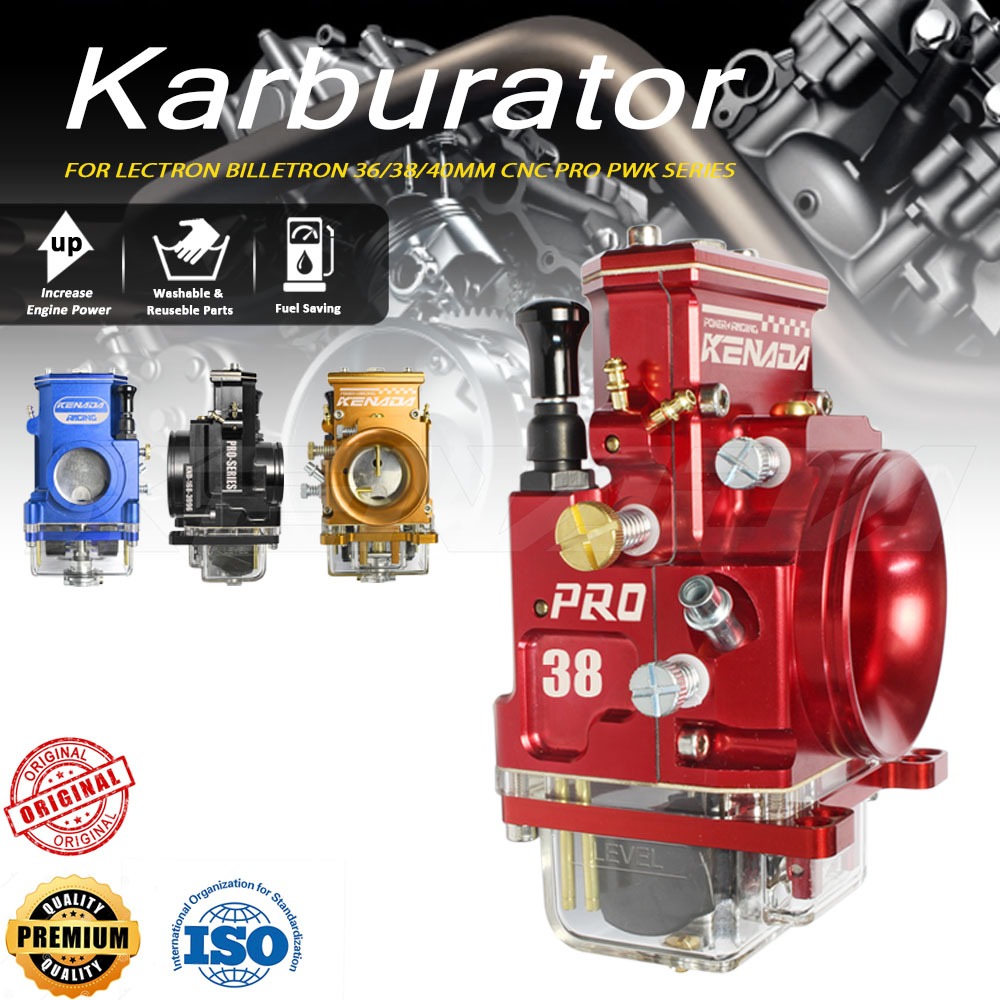 KENADA RACING KARBURATOR LECTRON BILLETRON 36/38/40MM CNC PRO PWK SERIES