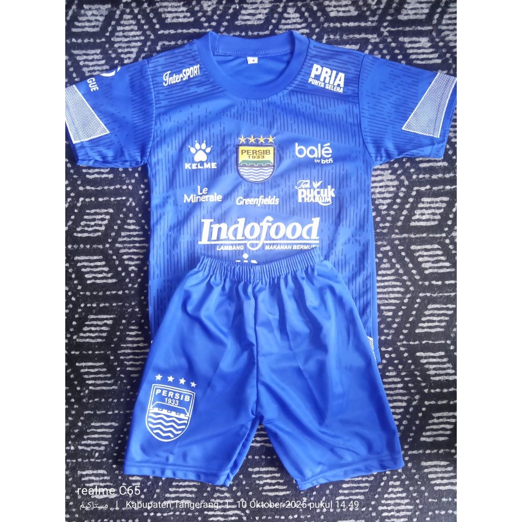 SETELAN BAJU BOLA PERSIB / JERSEY BOLA | FUTSAL | BAJU BOLA ANAK | USIA 1 TAHUN - 15 TAHUN