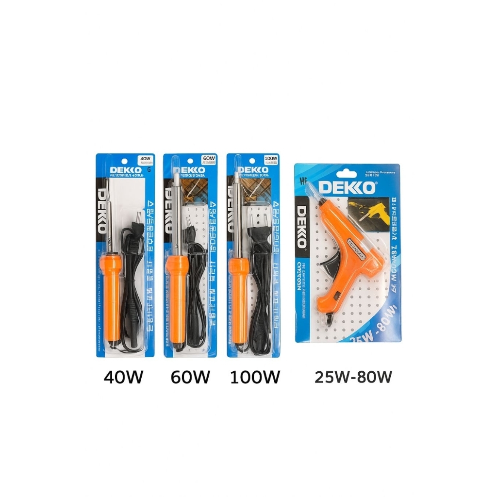 DEKKO SOLDER LISTRIK/40W/60W/100W/80W  MADEIN KOREA SOLDERING IRON SOLDER TEMBAK PEMATRI ORIGINAL