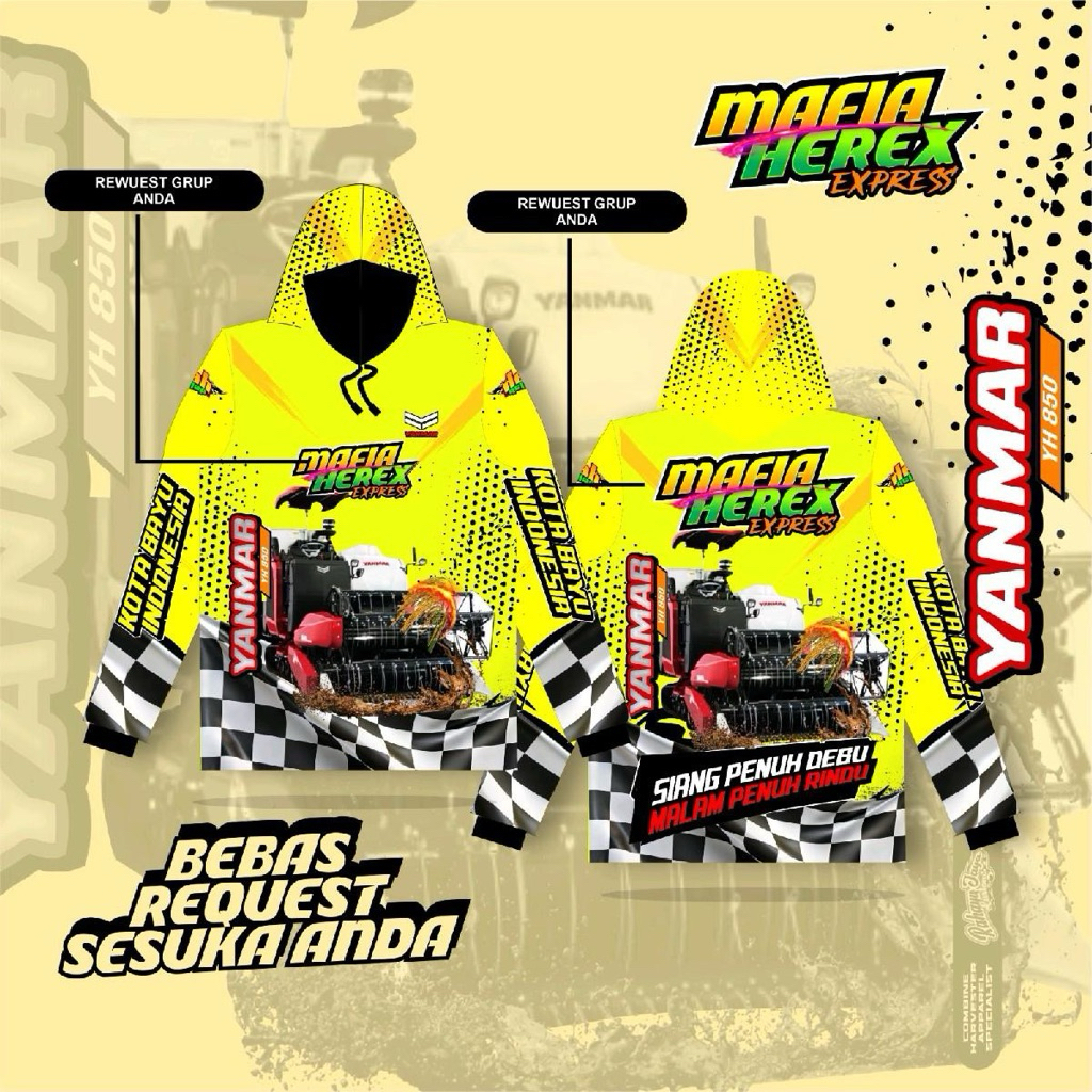 JERSEY YANMAR YH850 CUSTOM DESAIN