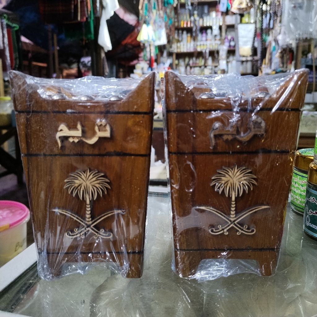 Mabkhara Tempat Dupa Kayu Jati Tarim