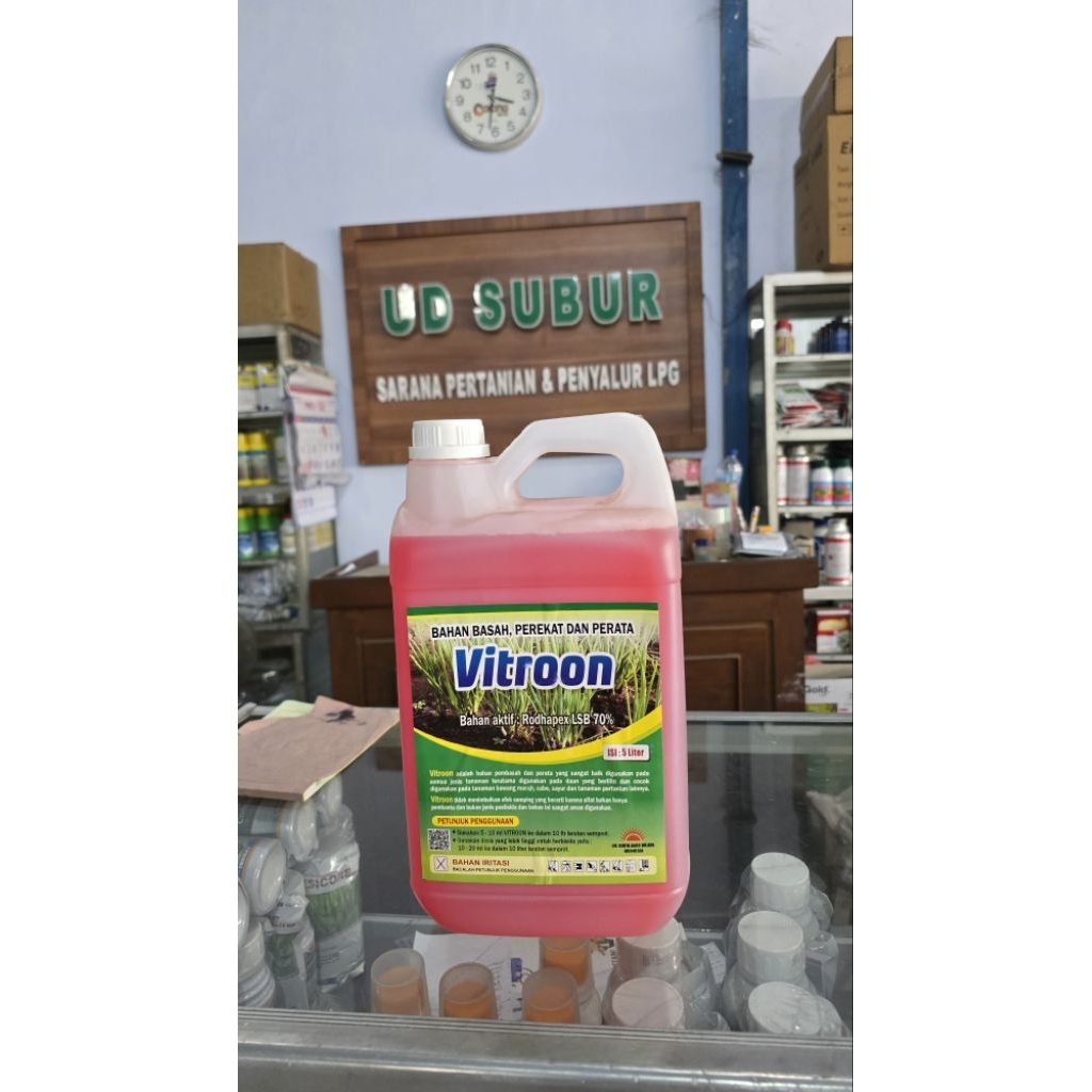 Vitroon, Bahan Basah, Perekat dan Perata (Berat bersih: 5Liter)