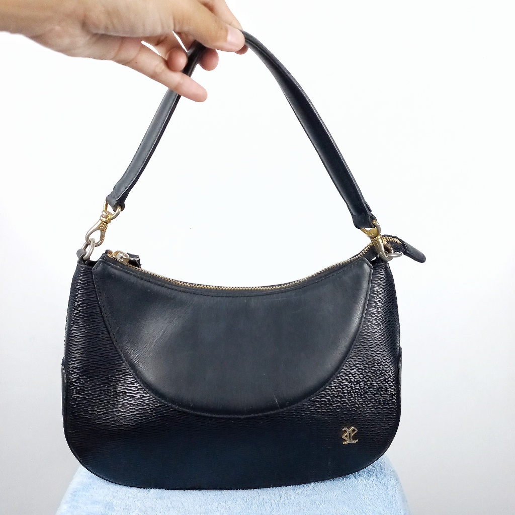 Preloved Tas HandBag Wanita Kulit Hitam