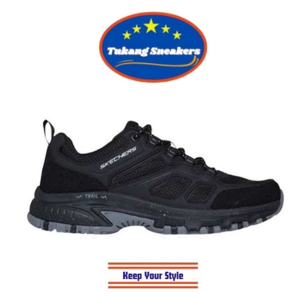 Sepatu Outdoor Pria Skechers Hillcrest Black SKE237749BBK