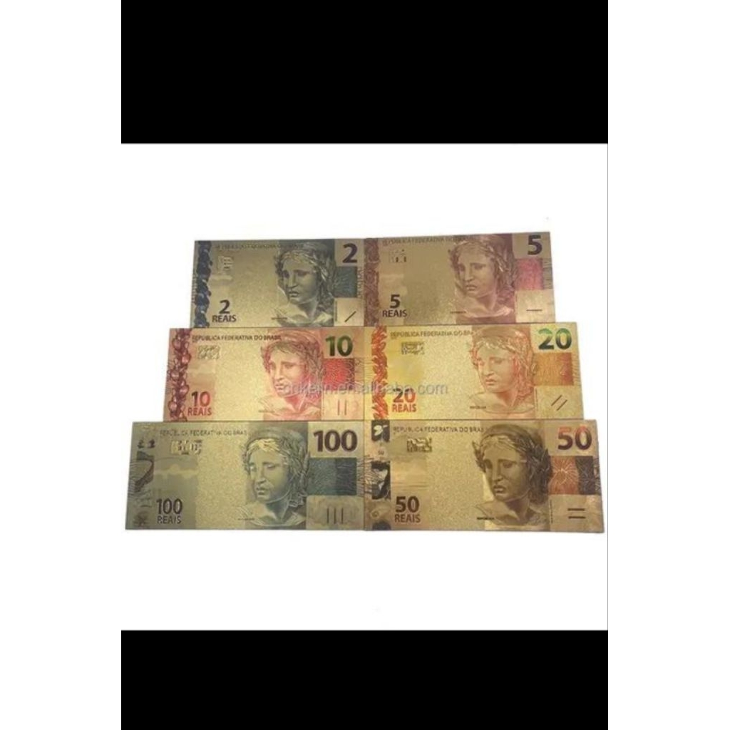 Souvenir Uang kuno 1 set brazil 6 pcs