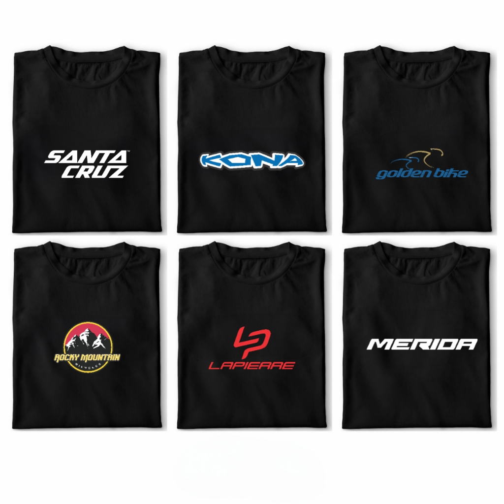 Kaos Santa Cruz Kona Merior Golden Bike Kaos Merk Sepeda Katun Combed Premium 24s Baju Distro