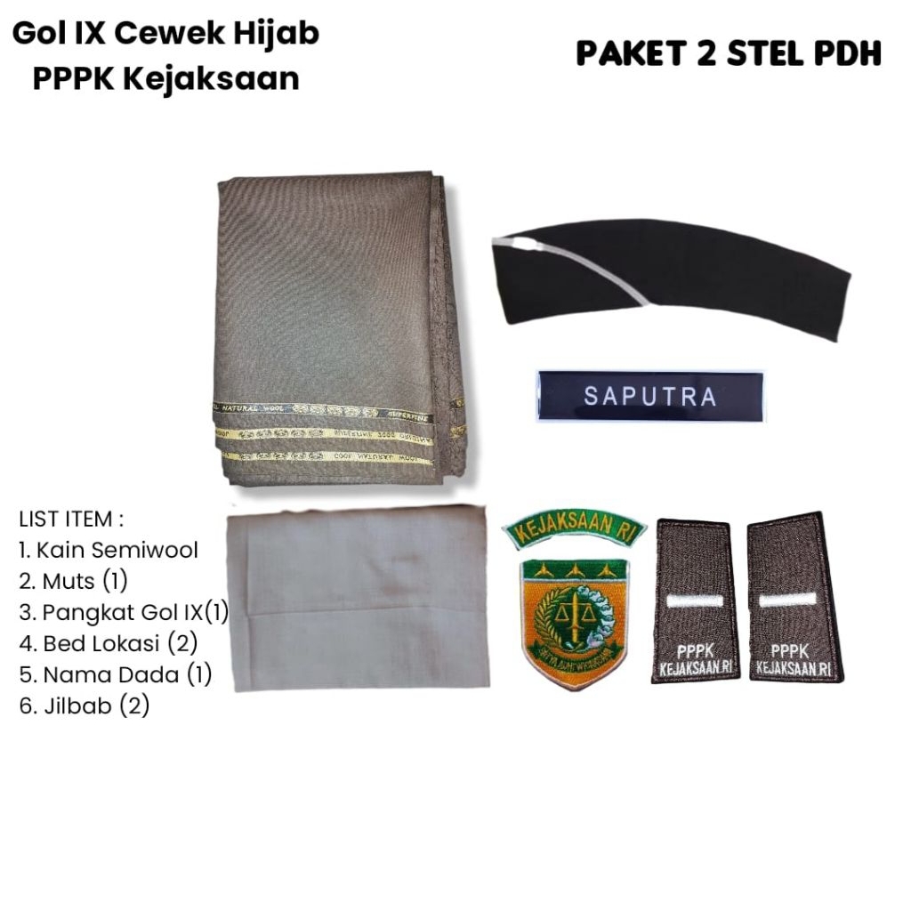 Paket PDH Lengkap PPPK Gol IX Kejaksaan