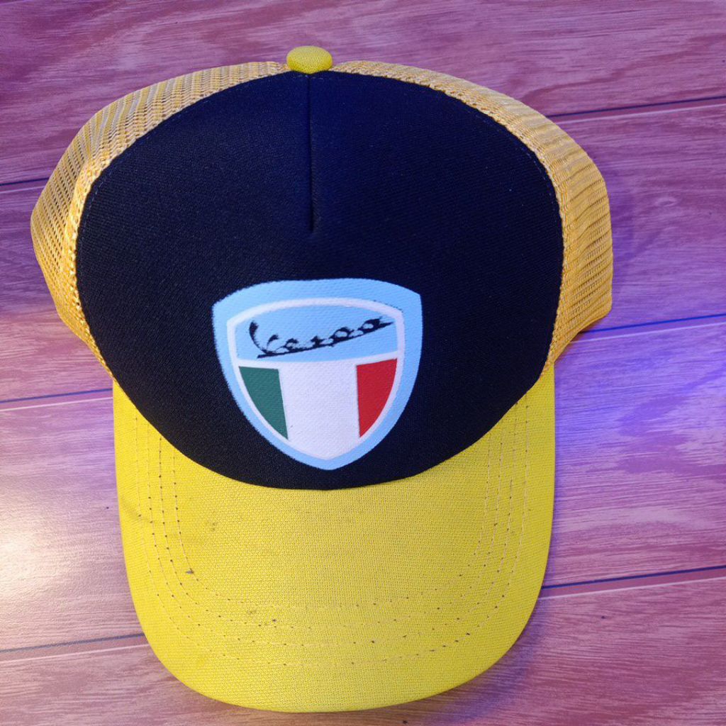 Topi Jaring vespa logo Vespa Servizio