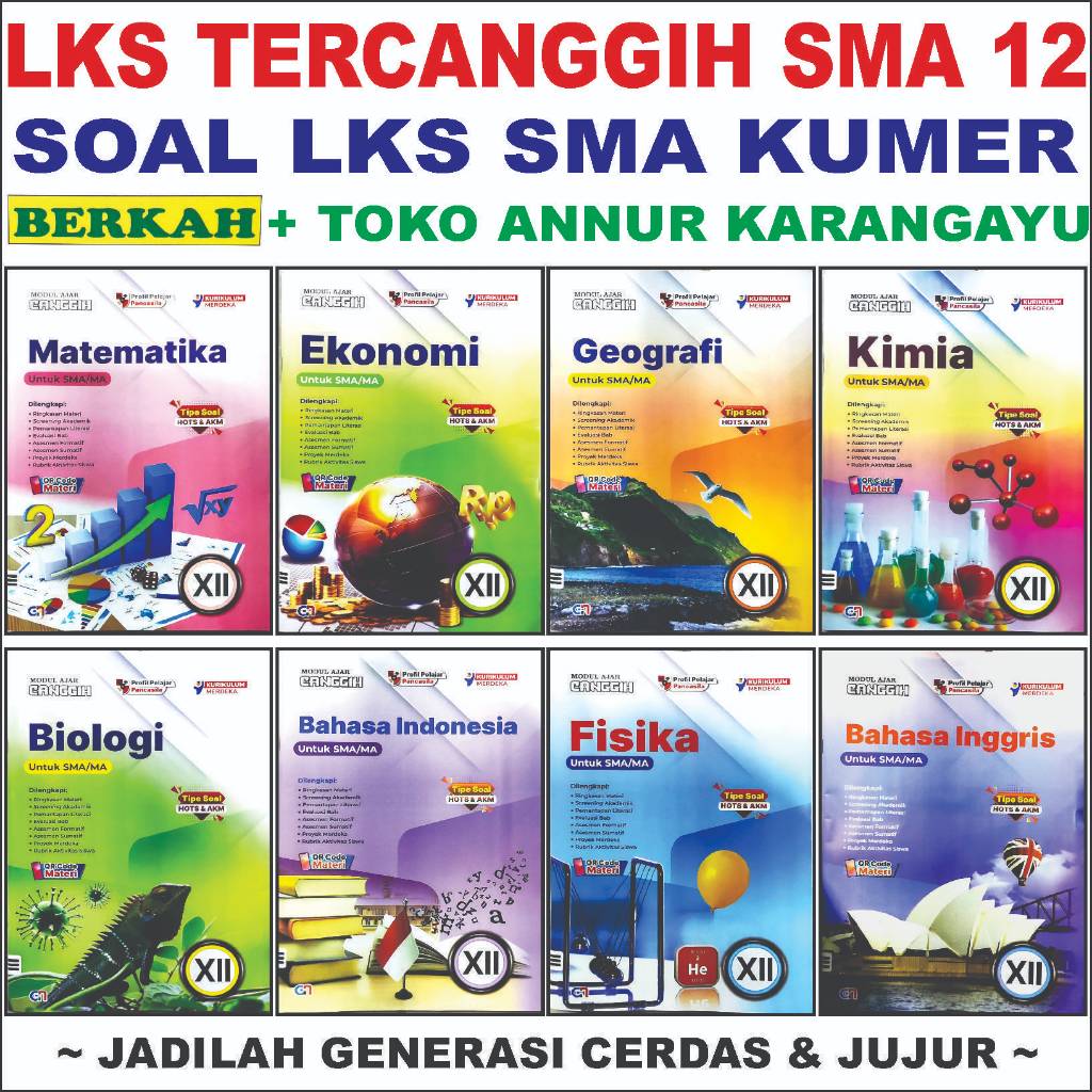 Bedac Lks SMA Viva Canggih 12 Pakarindo Berkah Soal Kelas 12 80 Halaman Kurikulum Merdeka 2025 Modul