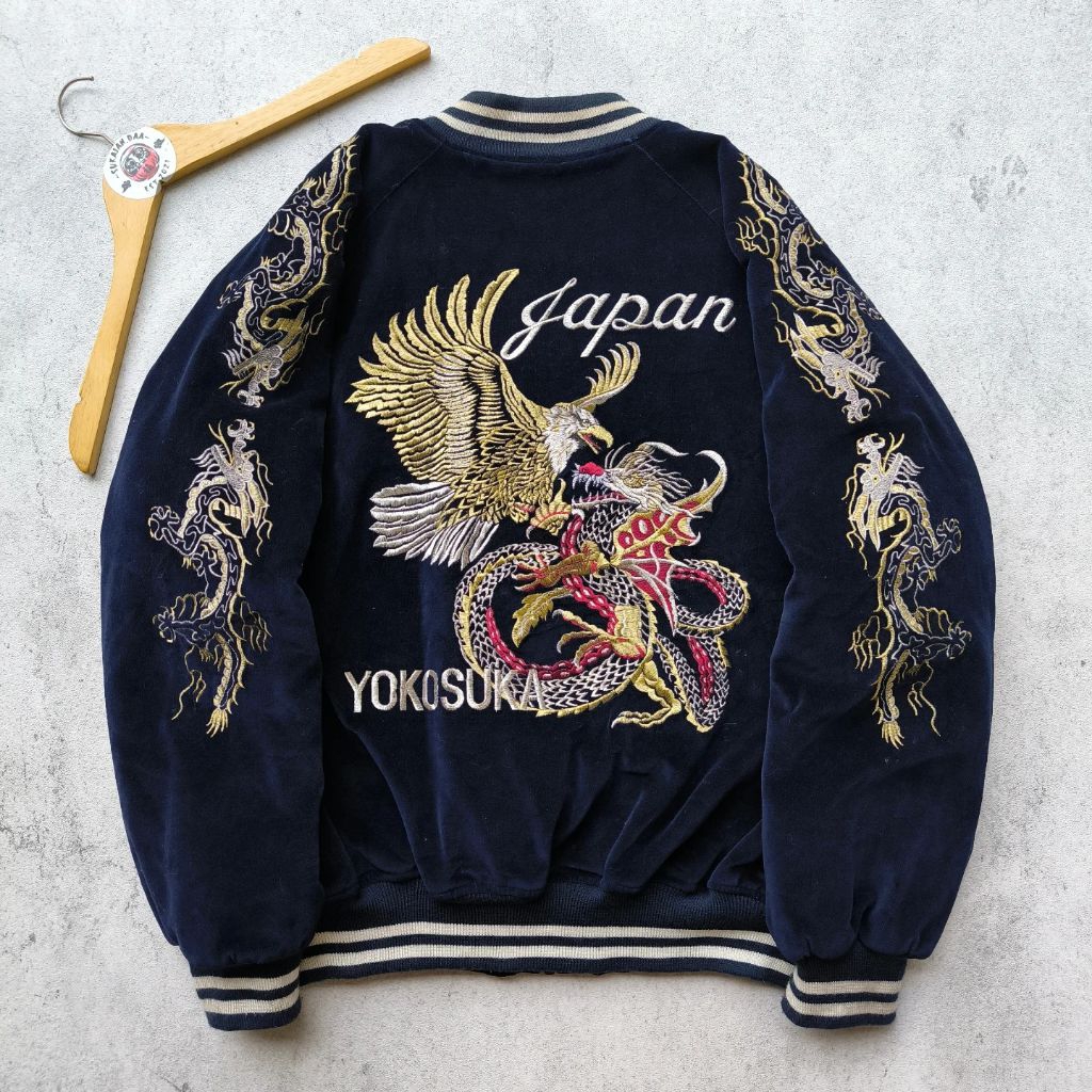 Vintage Sukajan Ryu Taka Japan Velvet
