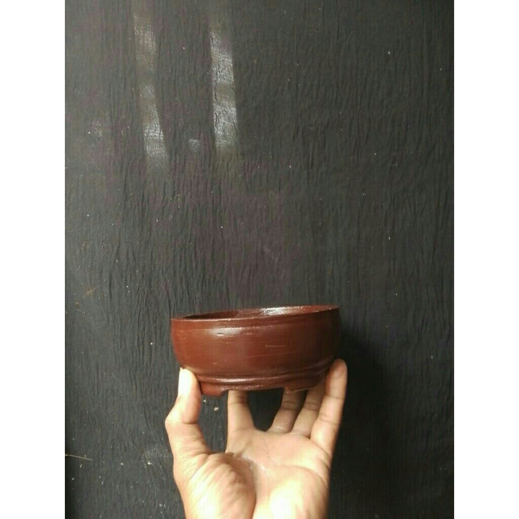 pot bonsai mamean bahan semen