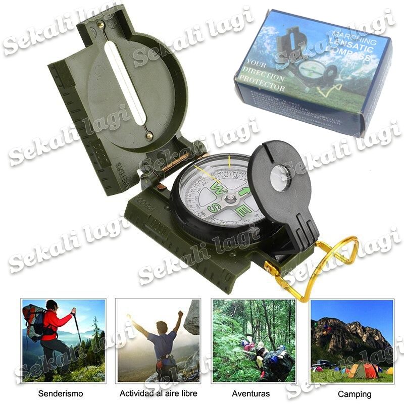 Kompas Lensa / Compass Lensatic PLASTIK/kompas bidik navigasi compas lensatic kompas outdoor kompas 