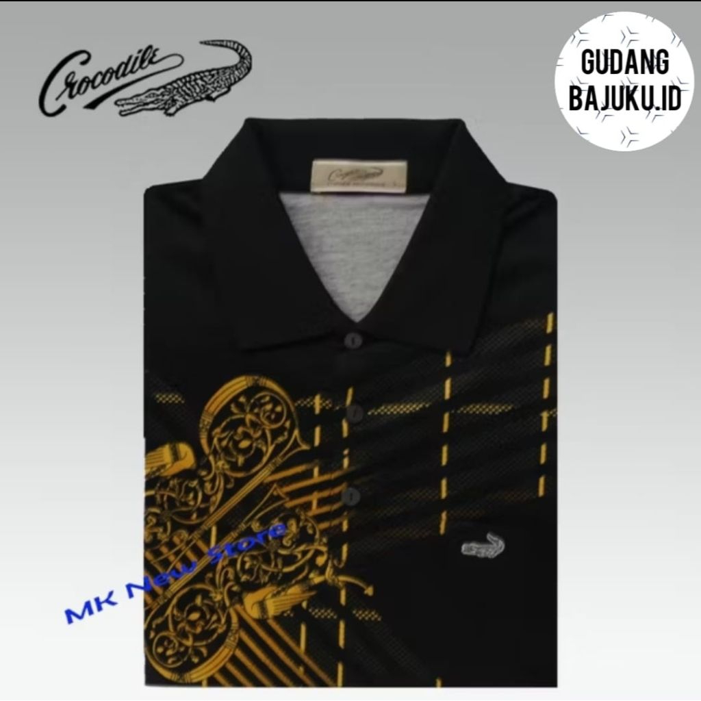 Kaos Kerah Pria Crocodile Diamond/Platinum