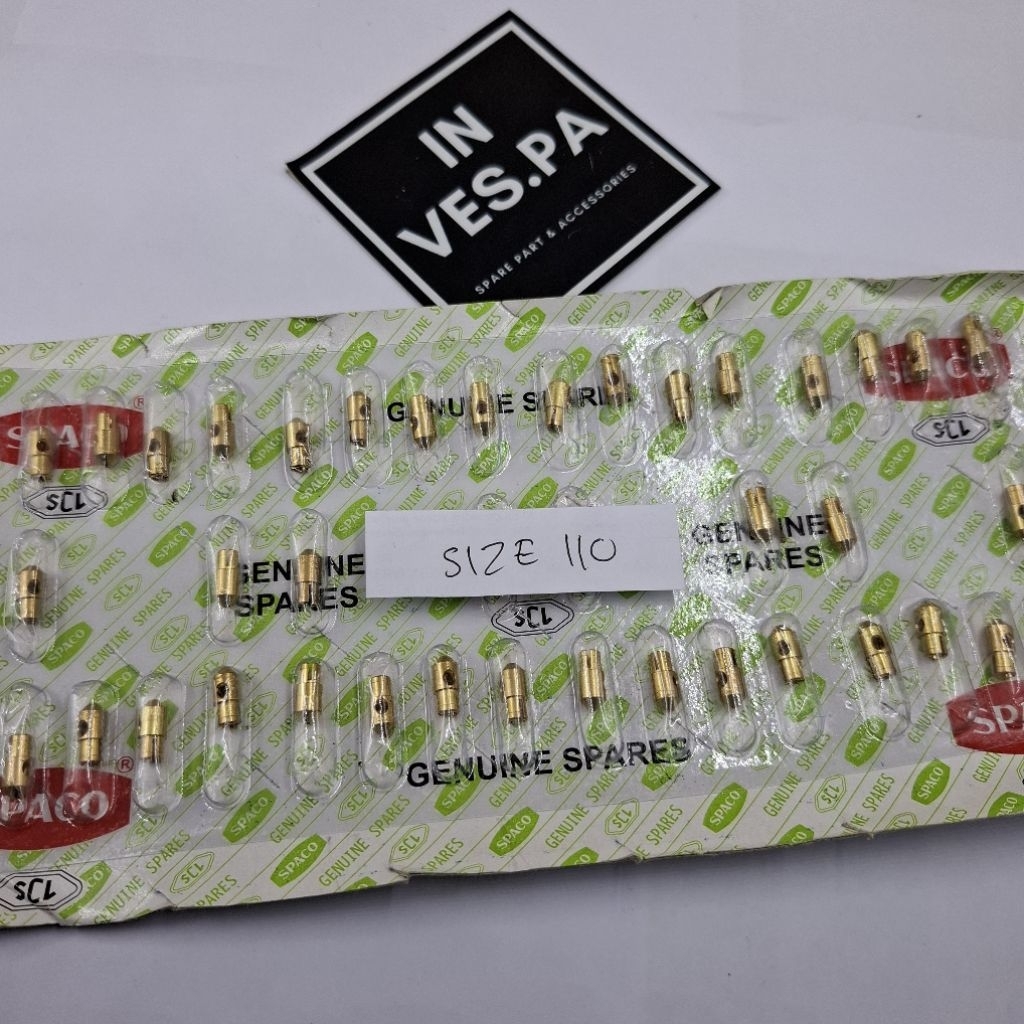 spuyer main jet no 110 spaco nos karburator vespa