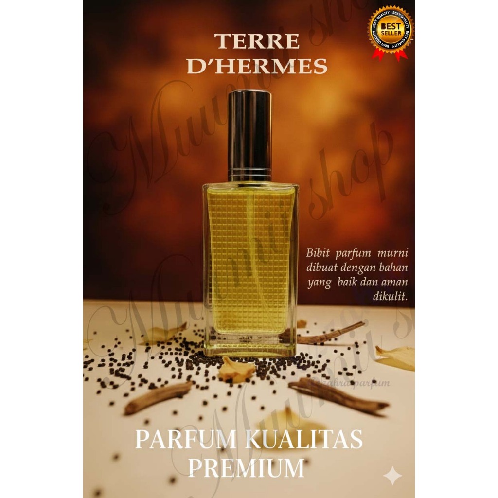 PARFUM PRIA TERRE HERMES PREMIUM. PARFUM REFILL TERRE D'HERMES MAN AWET TAHAN LAMA.
