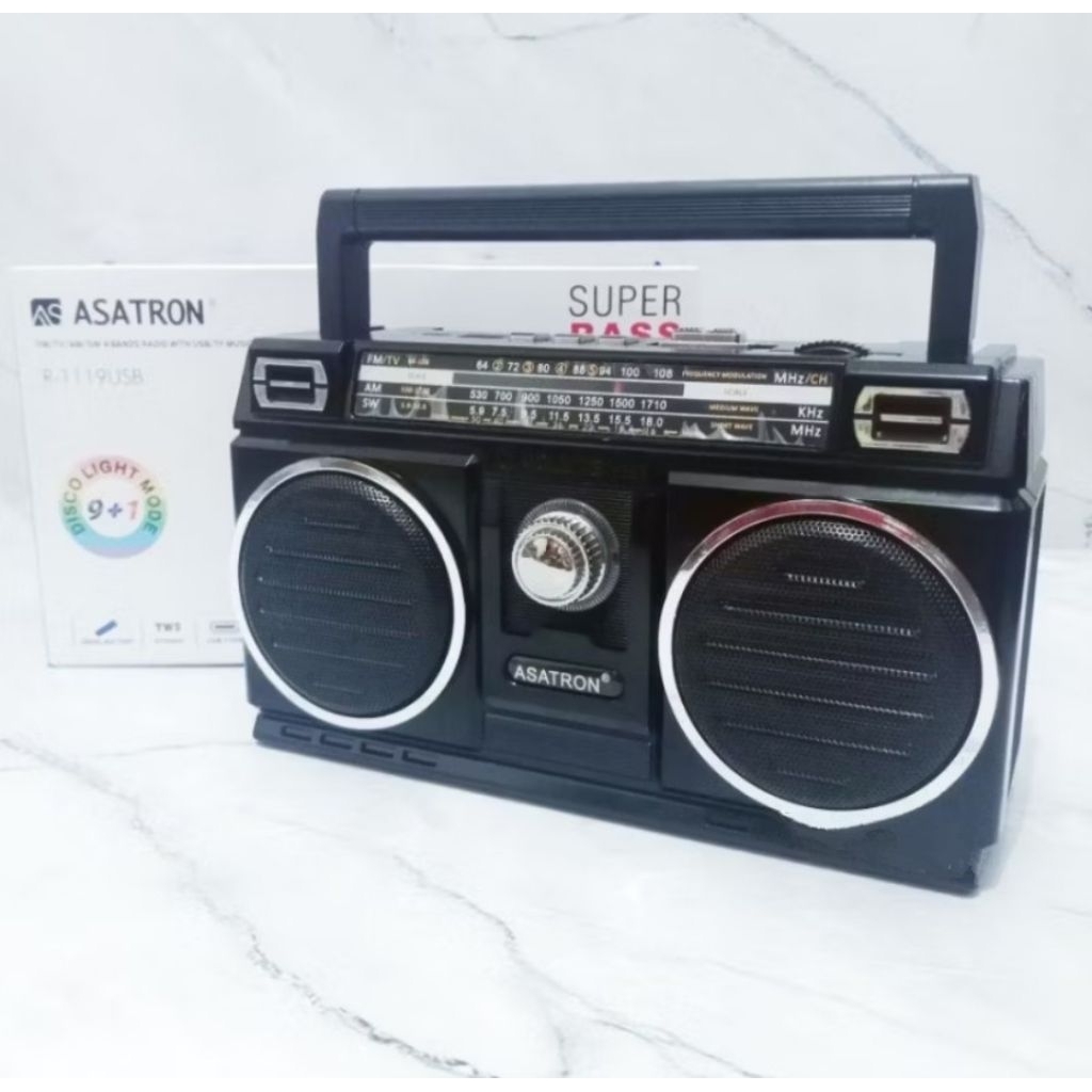SERBA COD radio bluetooth Asatron 1109 Radio jadul Asatron portable R 1109 mp3 - Merah
