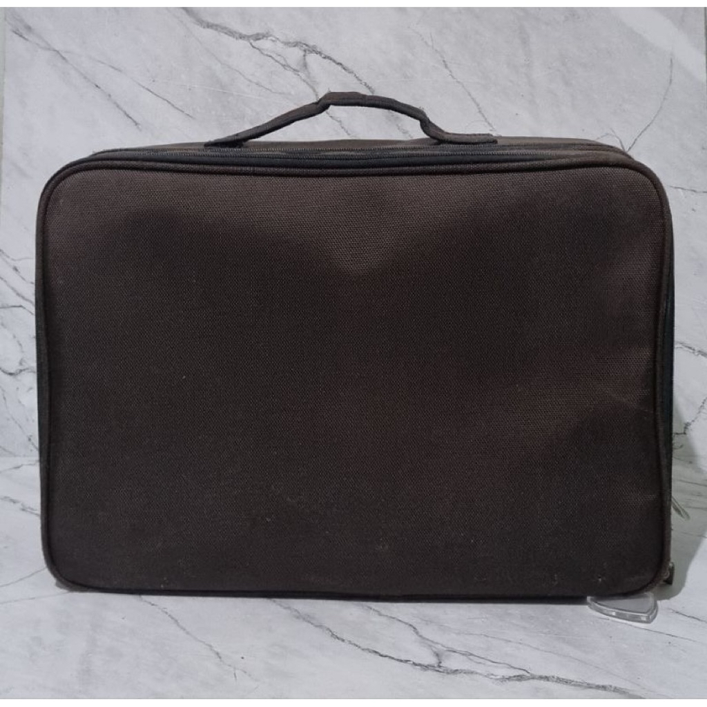 Koper/Tas/beauty case make up/second/preloved/bekas/premium warna cokelat Size XL