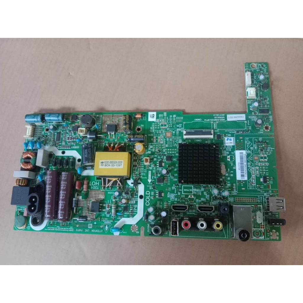 bekas   MOBO MB TV DIGITAL LED TOSHIBA 40L3750VJ MESIN 40 INCH MAINBOARD MOTHERBOARD  40L3750 VJ
