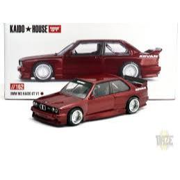 Diecast Model Car Compatible with Kaido House x Mini GT 1:64 BMW M3 (E30) Kaido GT V1 M Red Limited 